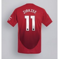 Camiseta Manchester United Joshua Zirkzee #11 Primera Equipación Replica 2024-25 mangas cortas